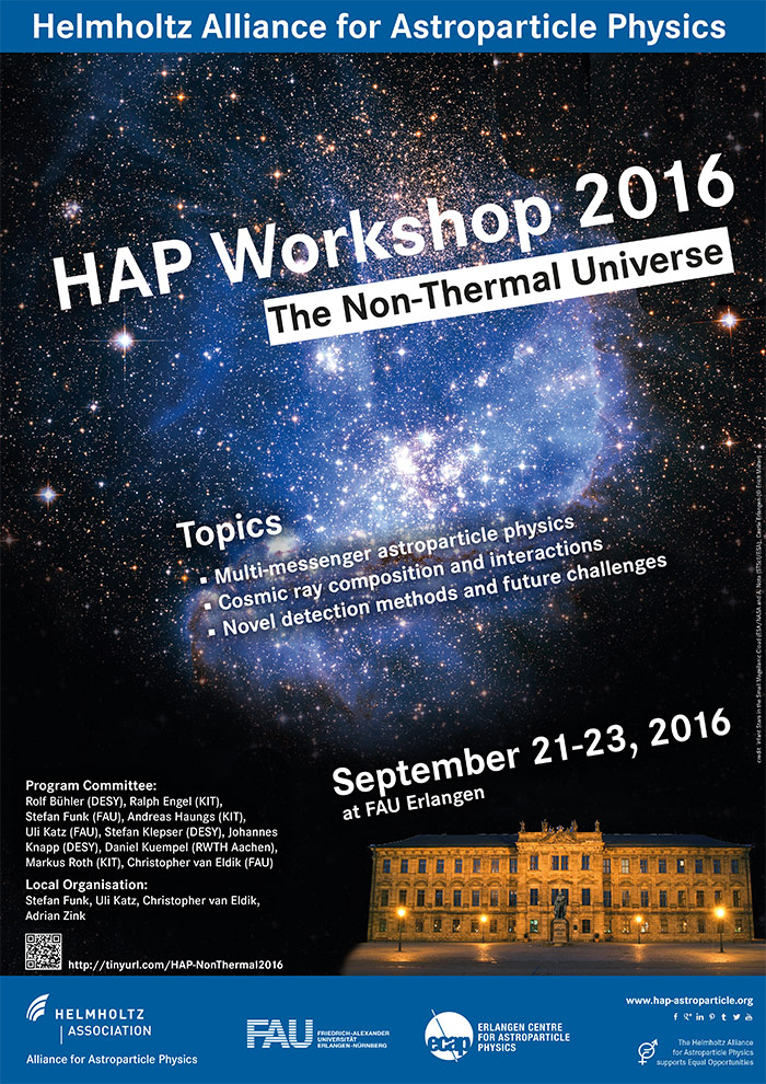 HAP-Workshop 2016, Topic 2: The Non-Thermal Universe