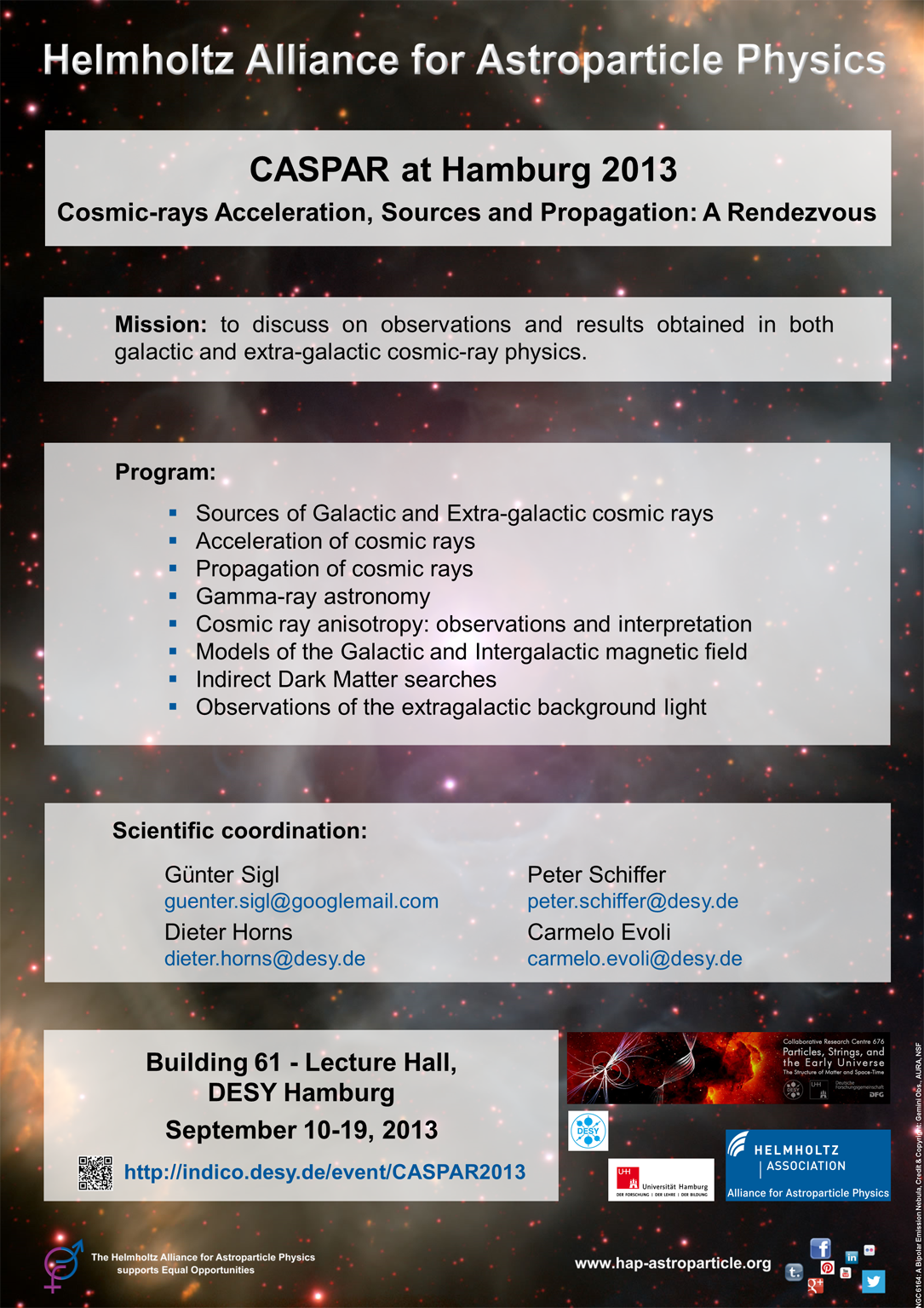 Cosmic-rays Acceleration, Sources and Propagation: A Rendezvous (CASPAR)